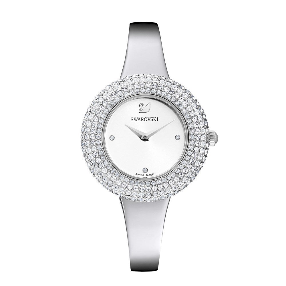 Swarovski Crystal Rose Silver Watch 