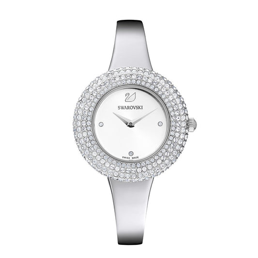 Swarovski Crystal Rose Silver Watch 