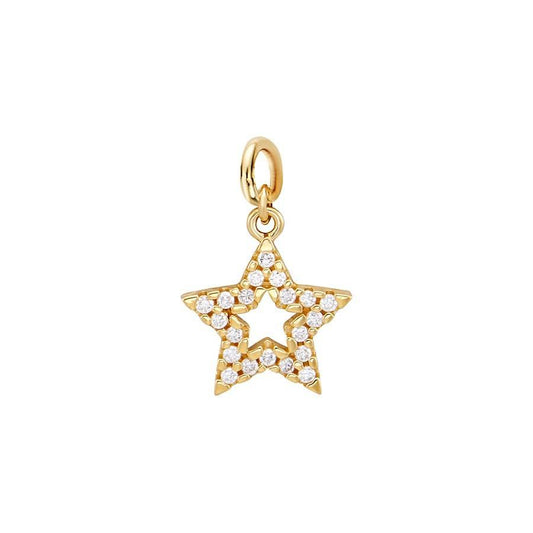 Argento Gold Star Pendant Charm 