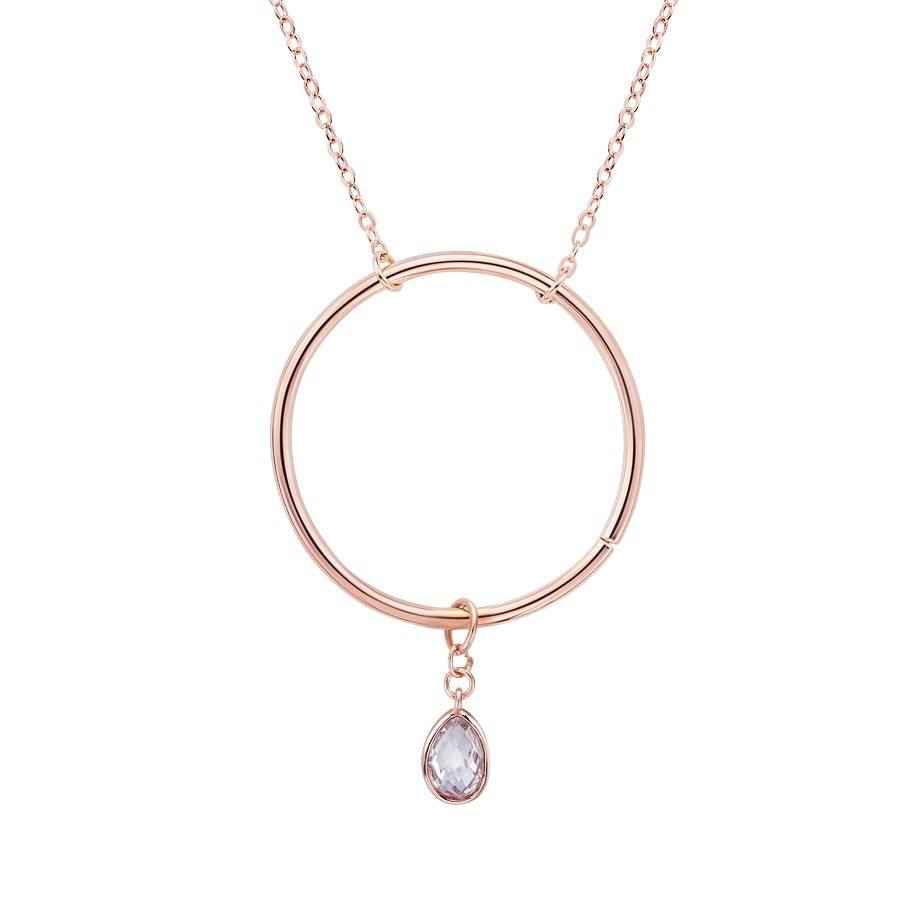 Argento Rose Gold April Pendant Charm 