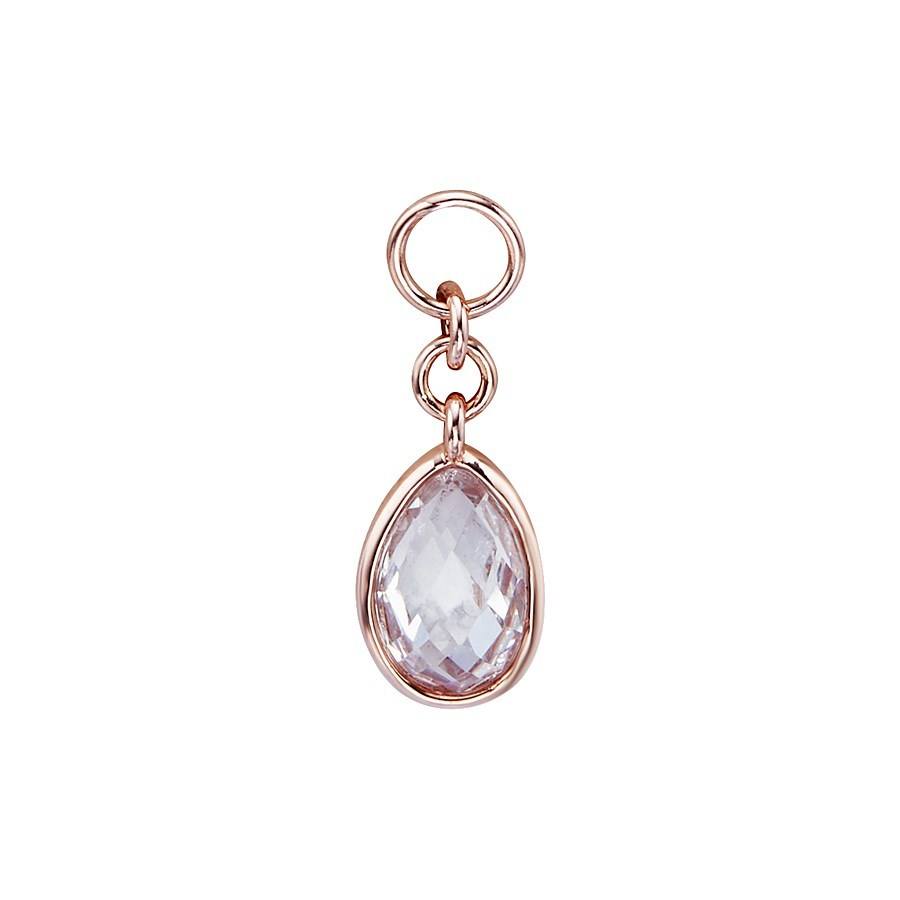 Argento Rose Gold April Pendant Charm 