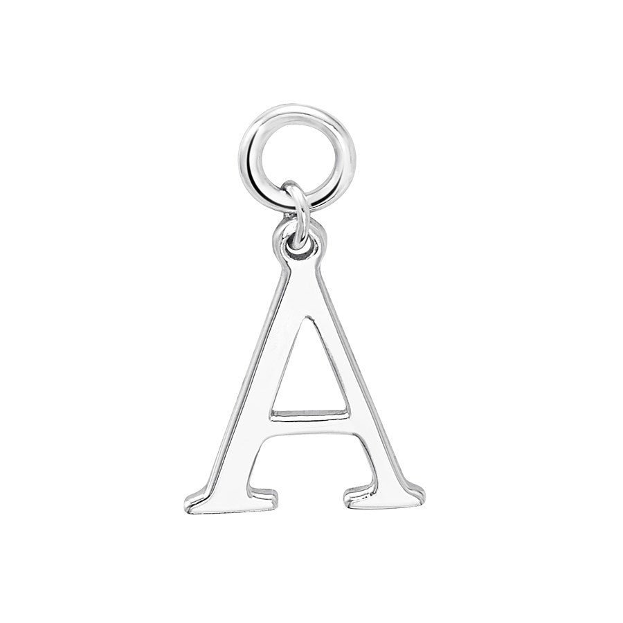Argento Silver Letter A Pendant Charm 
