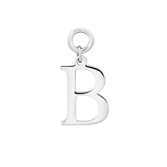 Argento Silver Letter B Pendant Charm 