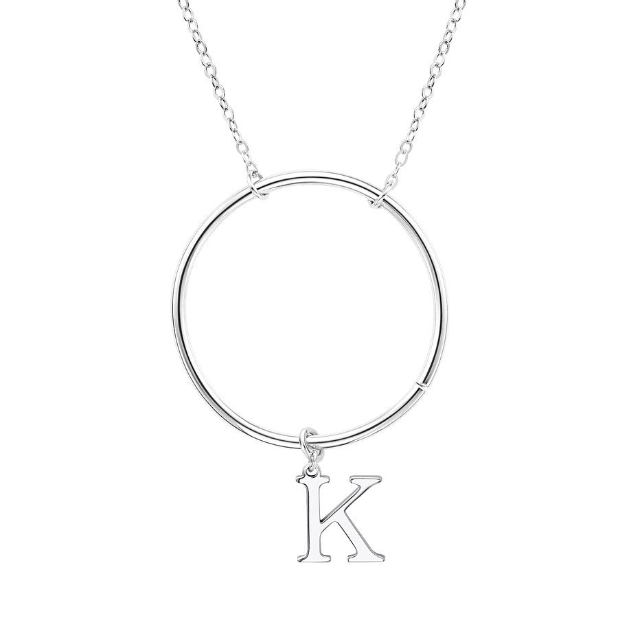 Argento Silver Letter K Pendant Charm 