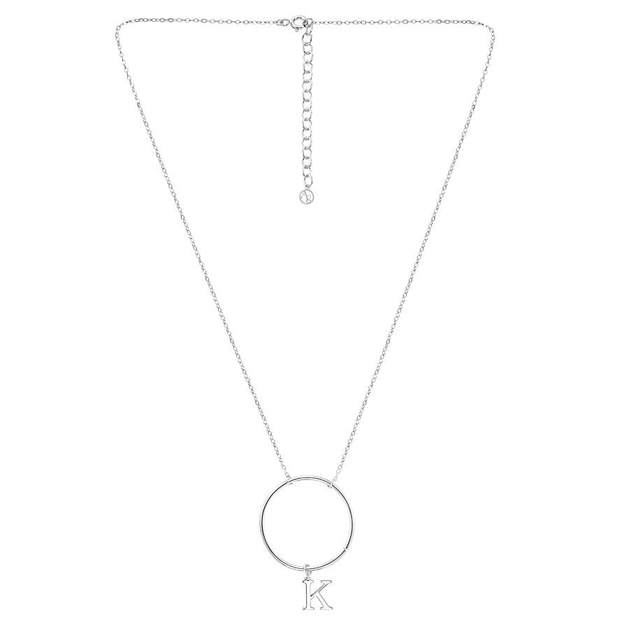 Argento Silver Letter K Pendant Charm 