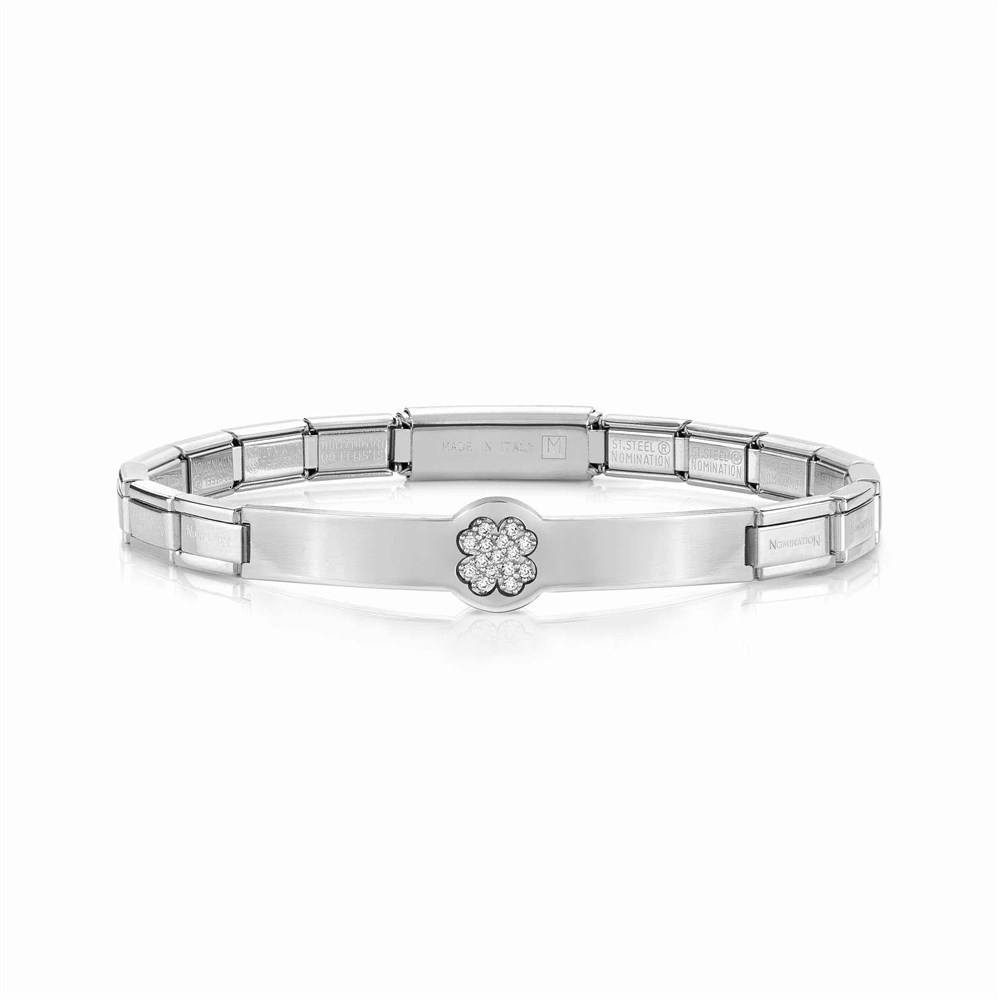 Nomination Silver Clover Trendsetter Bracelet 