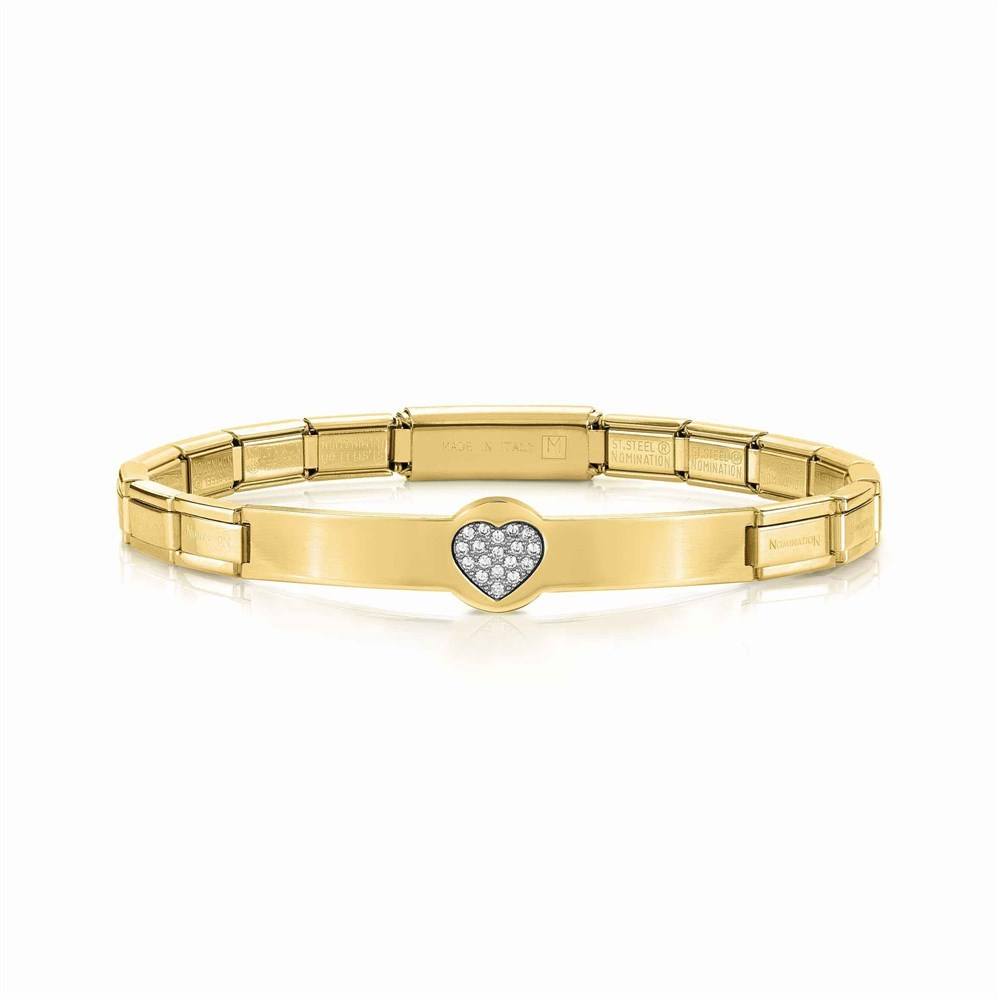Nomination Trendsetter Gold Heart Bracelet 