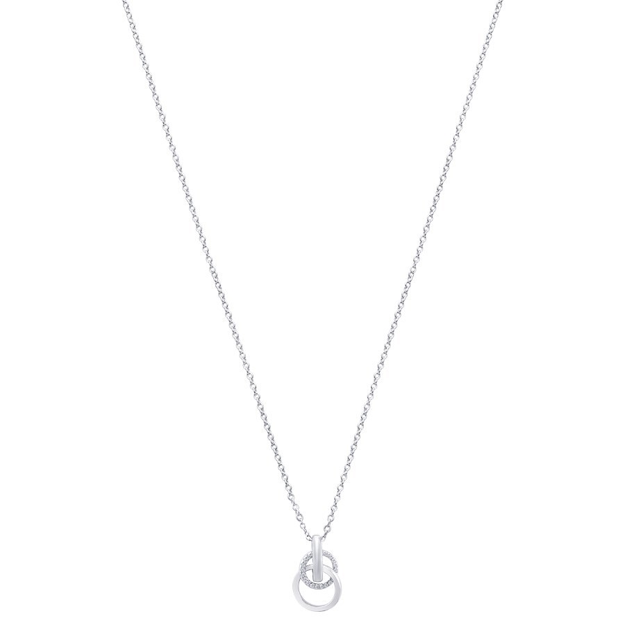Argento Silver Small Linked Circle Necklace