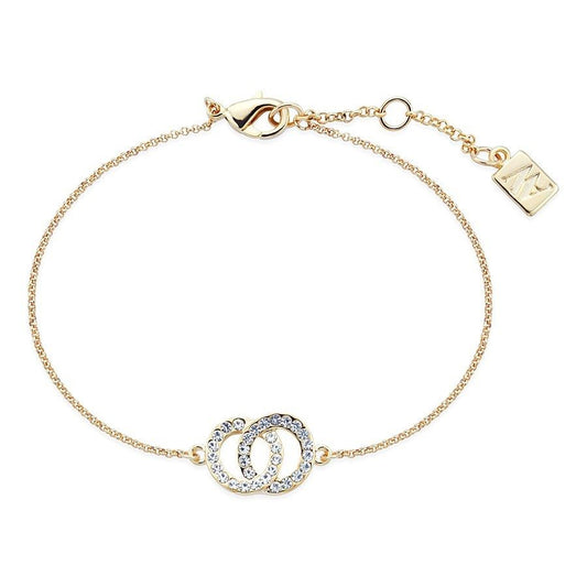 August Woods Gold Crystal Link Circle Bracelet