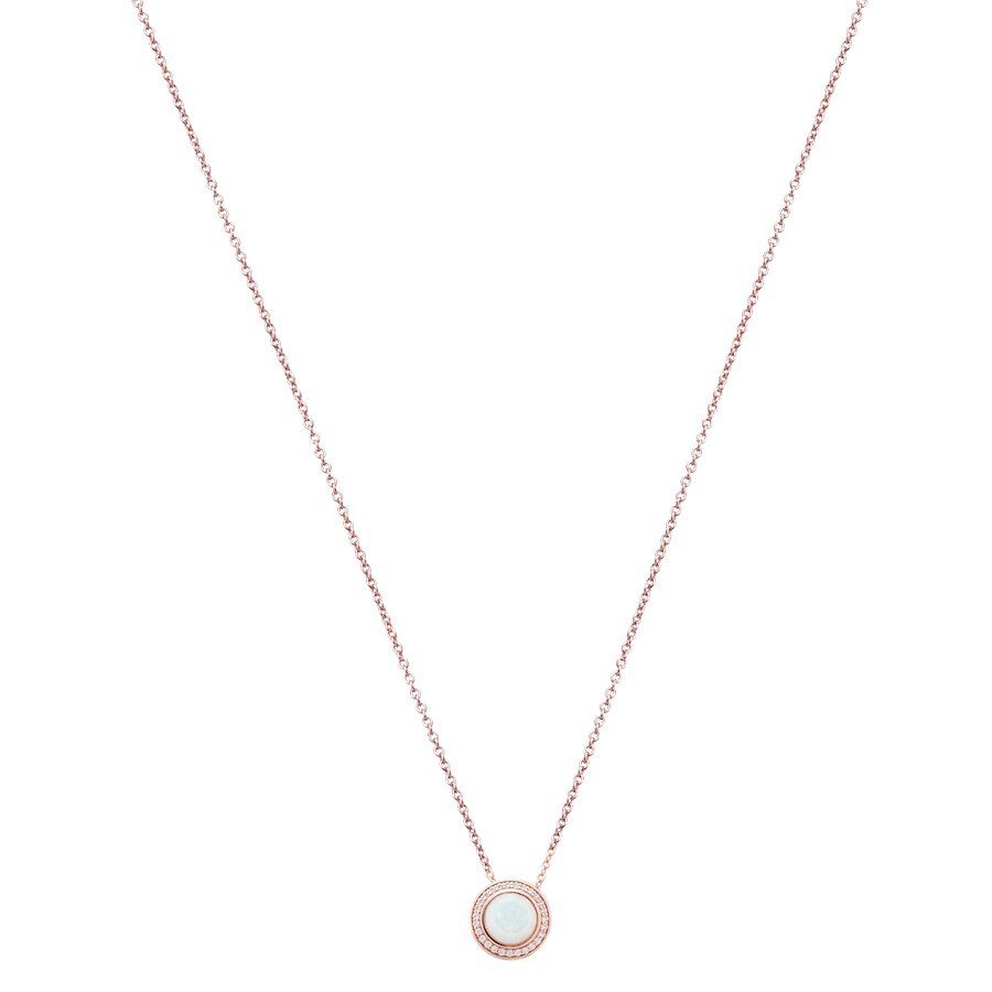 Argento Rose Gold + Opal Halo Necklace 