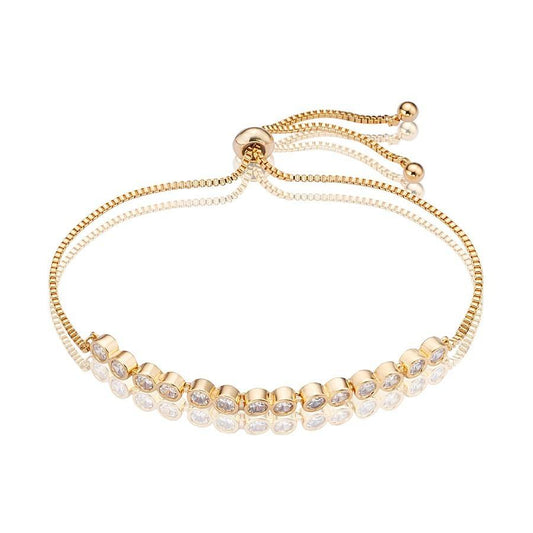 August Woods Gold Crystal Pull Bracelet