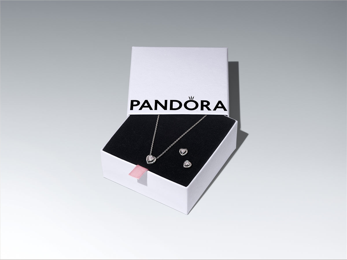 Pandora Elevated Heart Stud Earrings