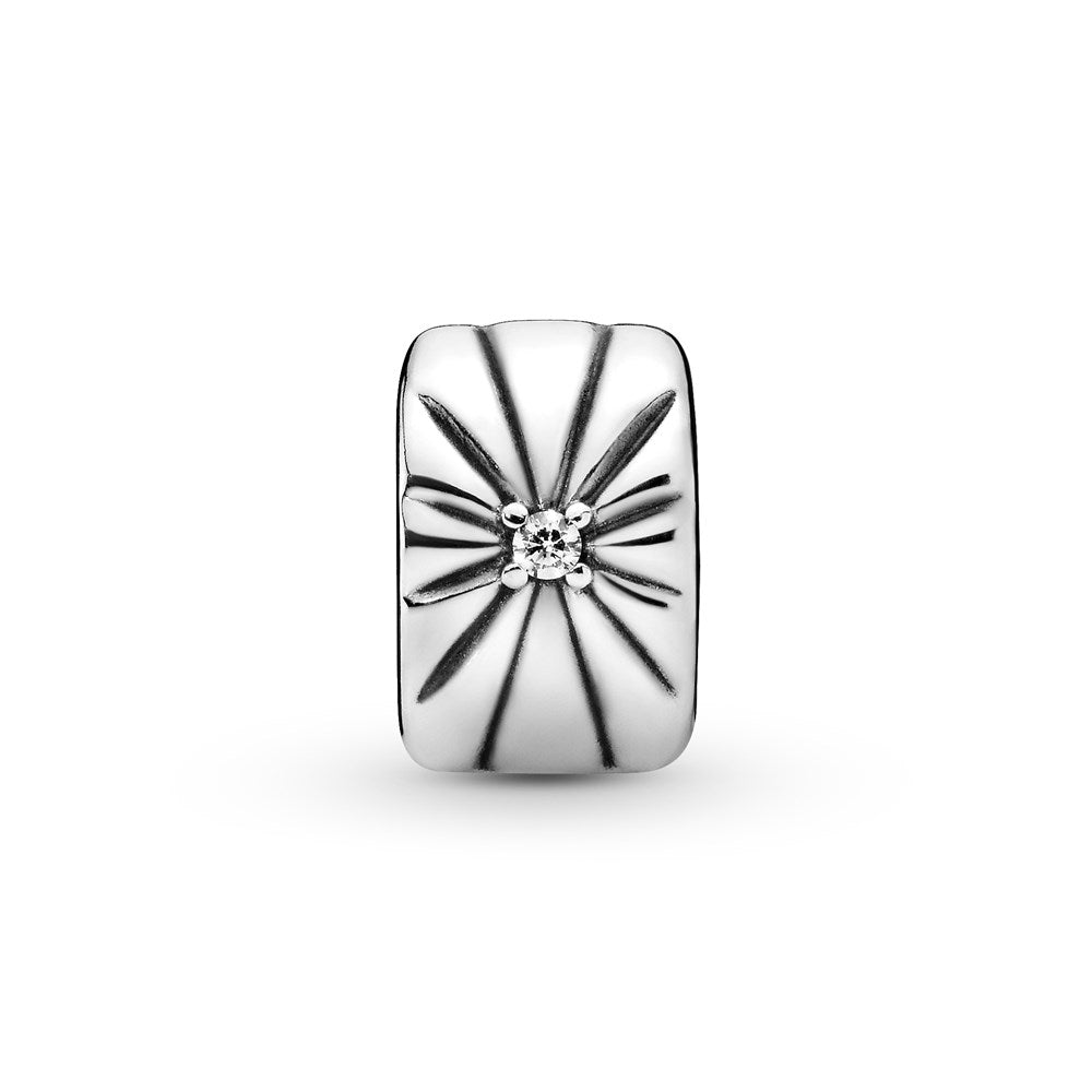Pandora Sparkling Sunburst Clip Charm