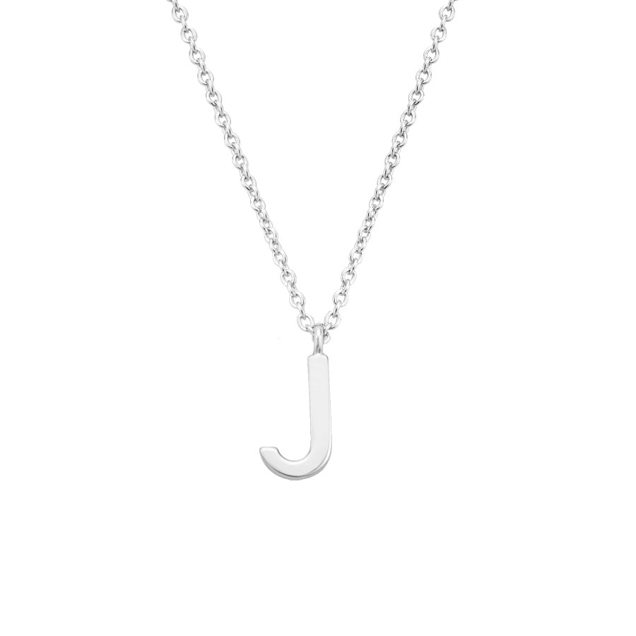 Argento Silver Letter Initial Necklace