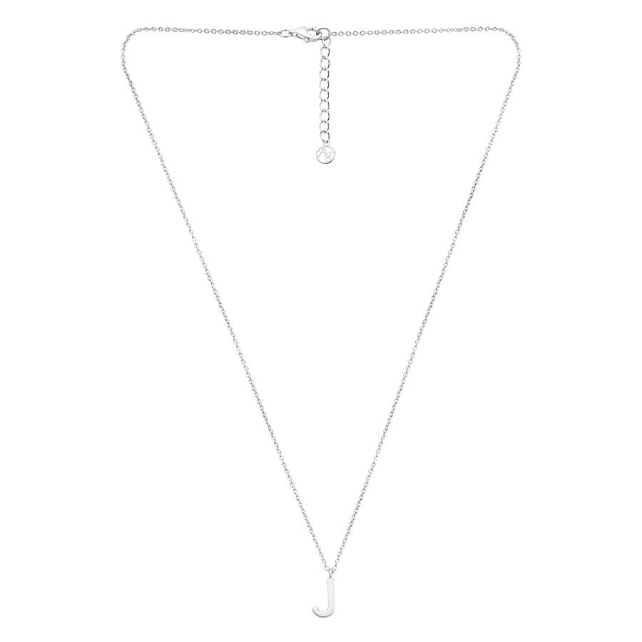 Argento Silver Letter Initial Necklace