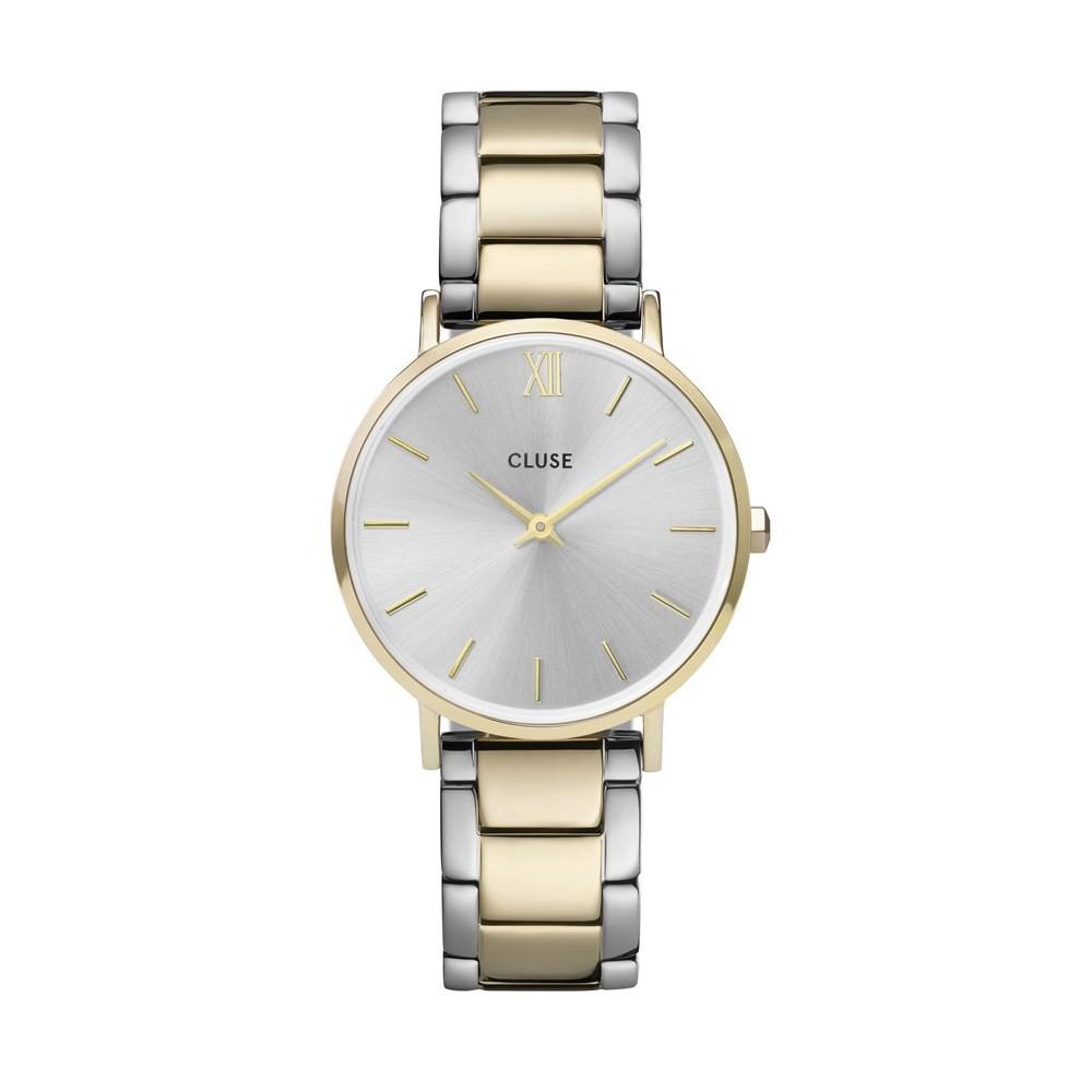 CLUSE Minuit Trio Link Gold + Silver Watch 