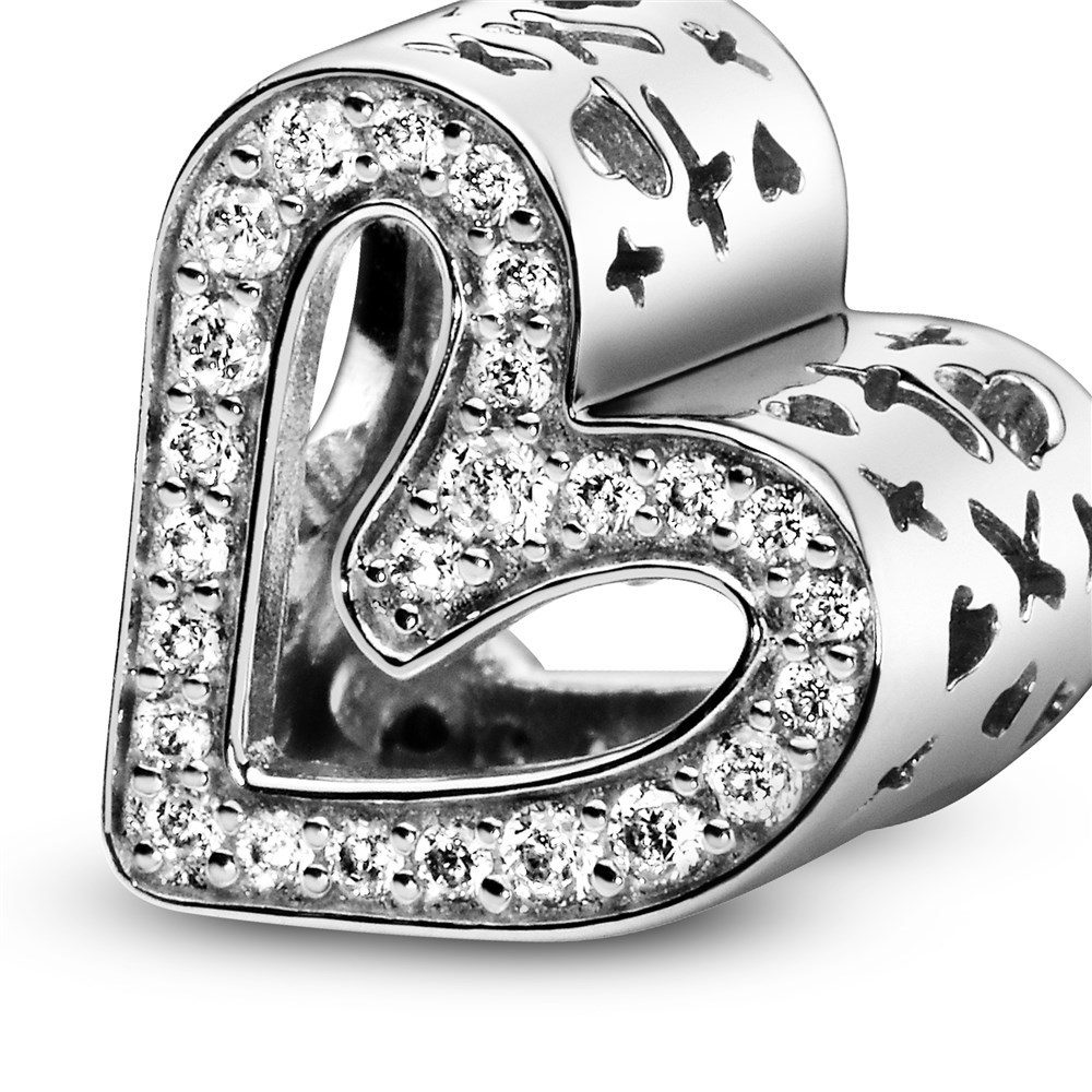Pandora Sparkling Freehand Heart Charm
