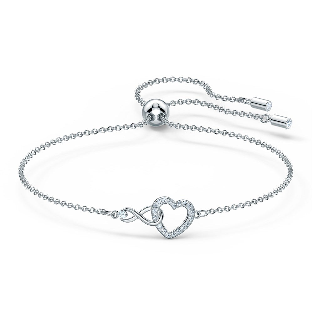 Swarovski Infinity Simple Heart Bracelet