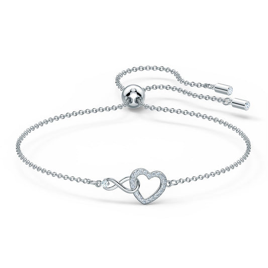 Swarovski Infinity Simple Heart Bracelet