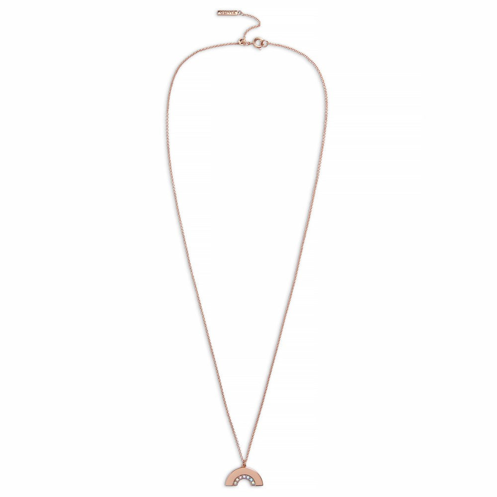 Olivia Burton Rose Gold Rainbow Necklace