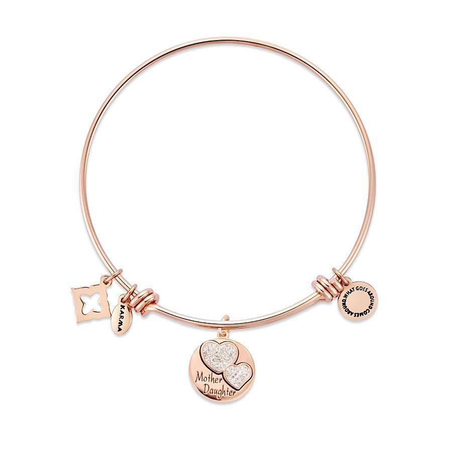 Karma Rose Gold Mother Daughter Bangle