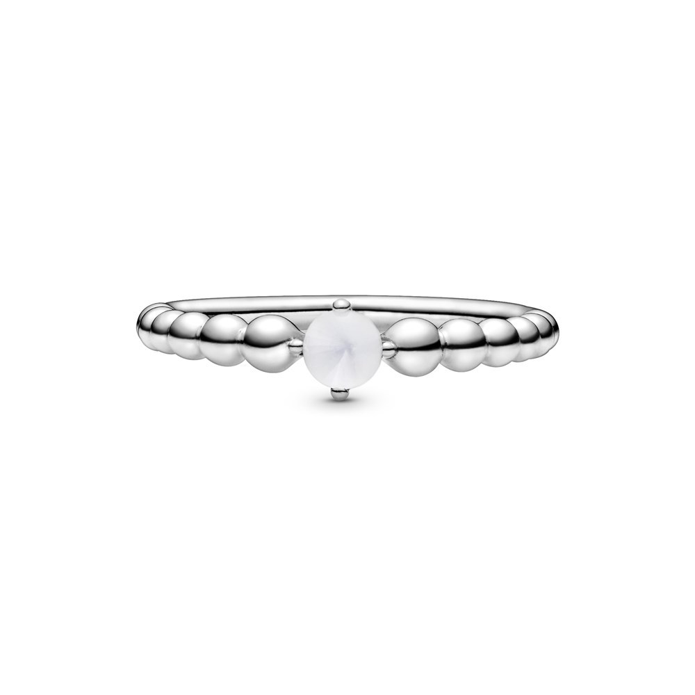 Pandora April Birthstone Beaded Ring