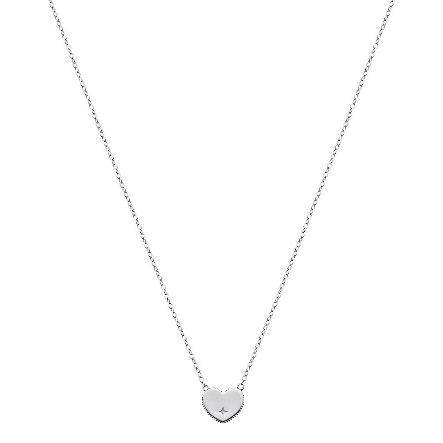Argento Silver Mum Heart Necklace