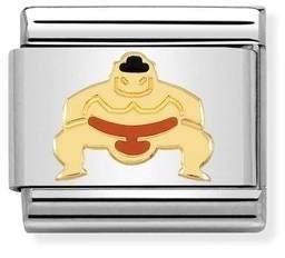Nomination Sumo Wrestler Charm 