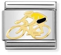 Nomination Yellow Cyclist Charm 