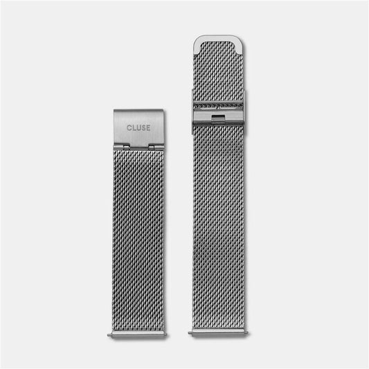 CLUSE Silver Mesh 16mm Strap