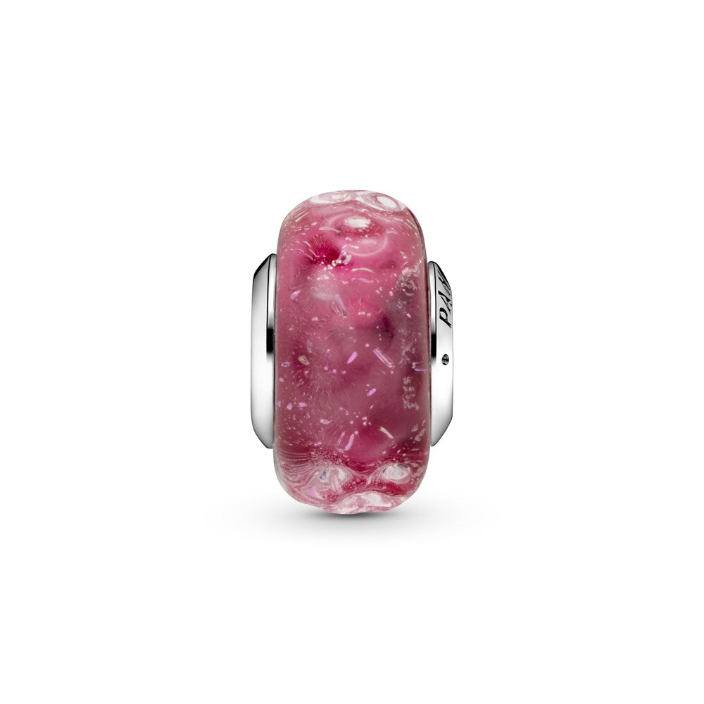 Pandora Wavy Pink Murano Glass Charm