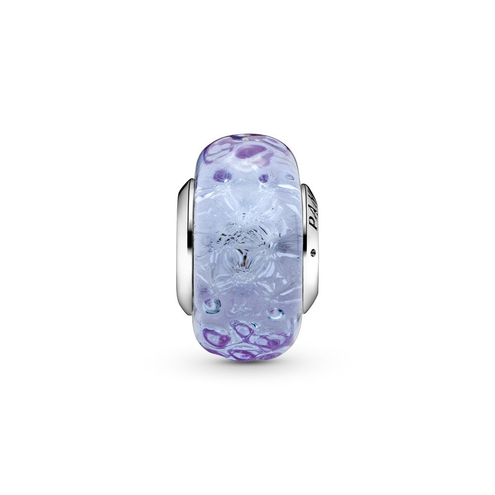 Pandora Wavy Lavender Murano Glass Charm