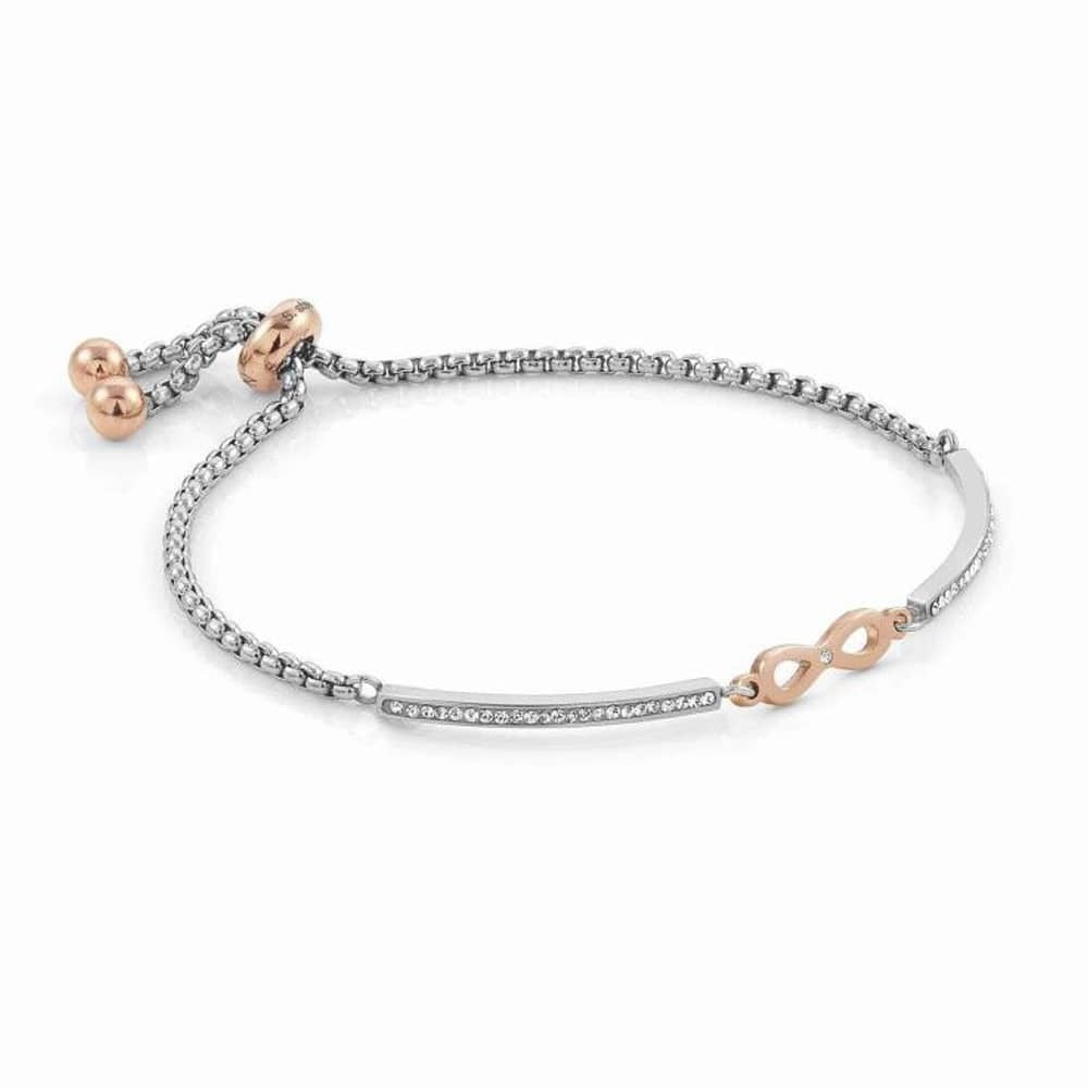 Nomination Silver + Rose Gold Milleluci Infinity Bracelet 