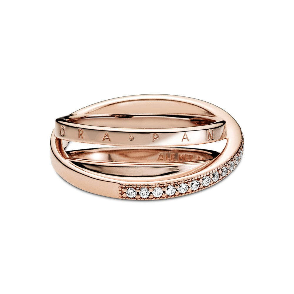 Pandora Rose Gold Signature Ring