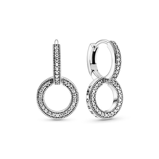 Pandora Pandora Signature Double Hoop Earrings