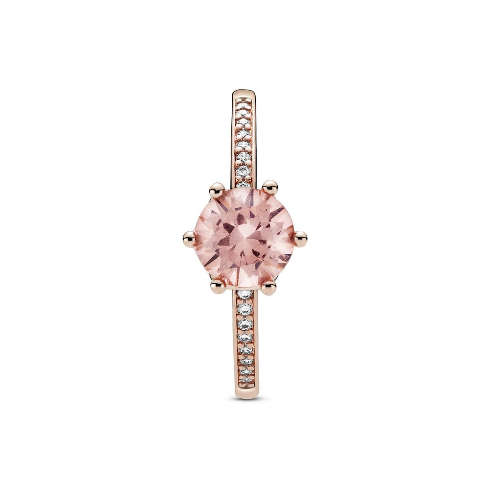 Pandora Pink Sparkling Crown Solitaire Ring