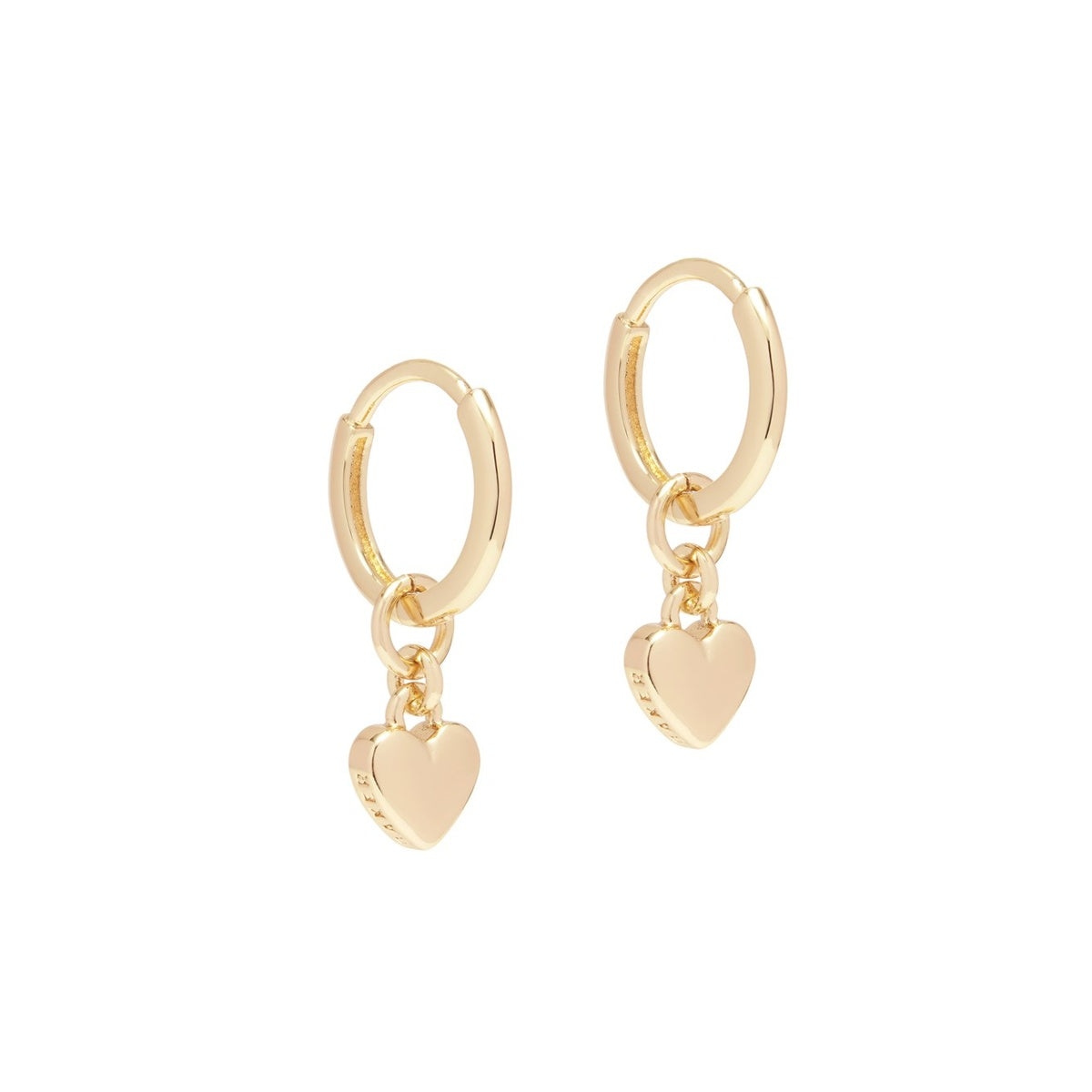 Ted Baker Gold Tiny Heart Huggie Earrings