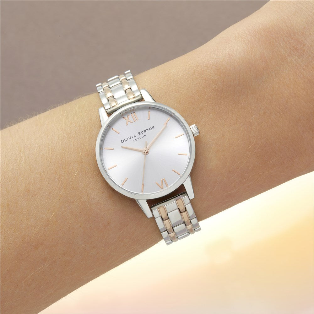 Olivia Burton Sunray Mixed Metal Watch