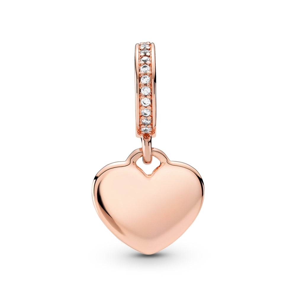 Pandora Engraving Heart Drop Charm