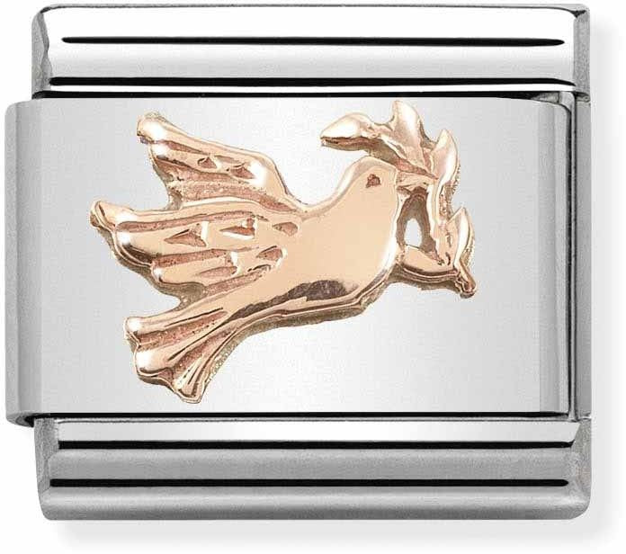 Nomination Rose Gold Dove Of Peace Charm