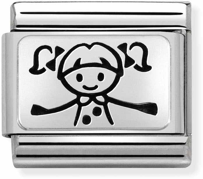 Nomination Silvershine Girl Figure Charm 