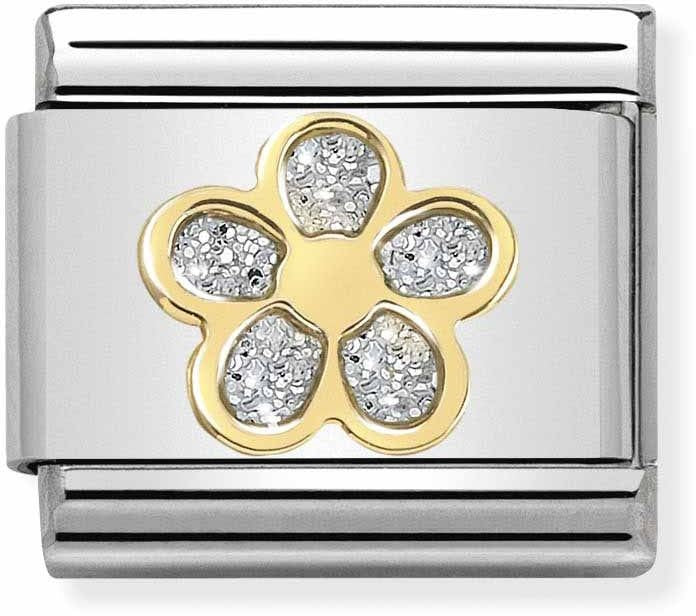 Nomination Flower Glitter Charm