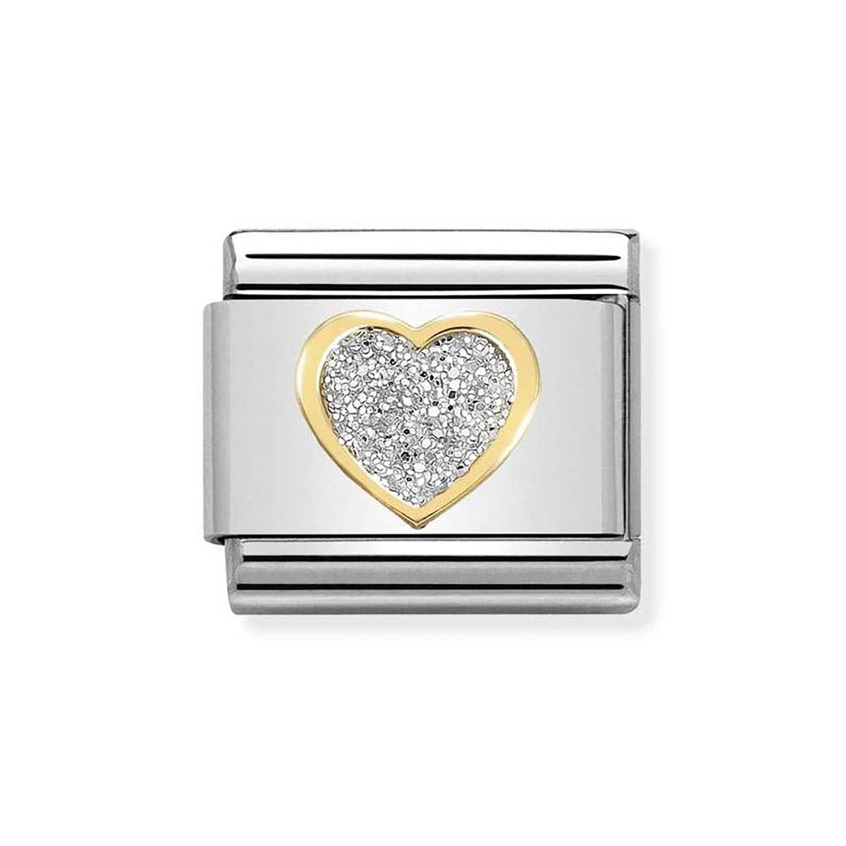 Nomination Heart Glitter Charm