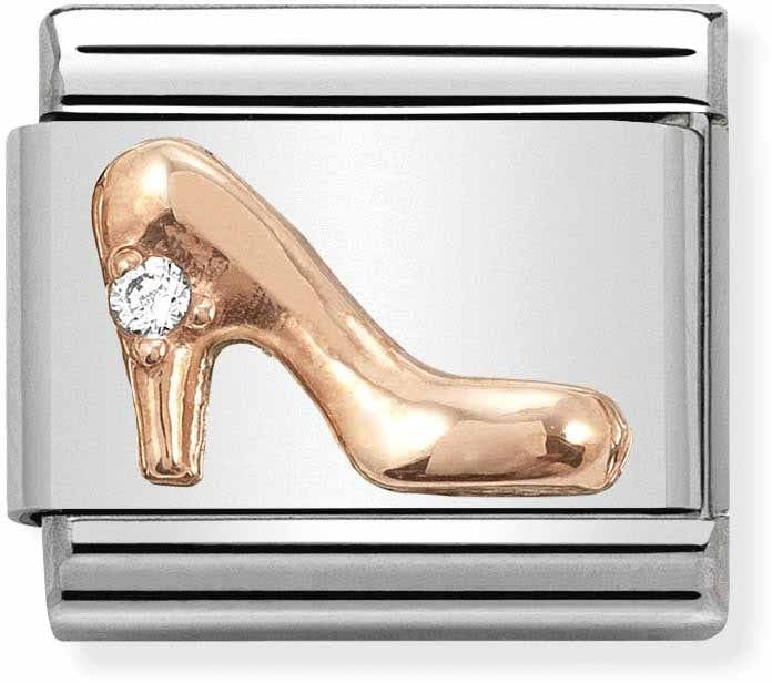 Nomination Rose Gold Crystal High Heel Charm