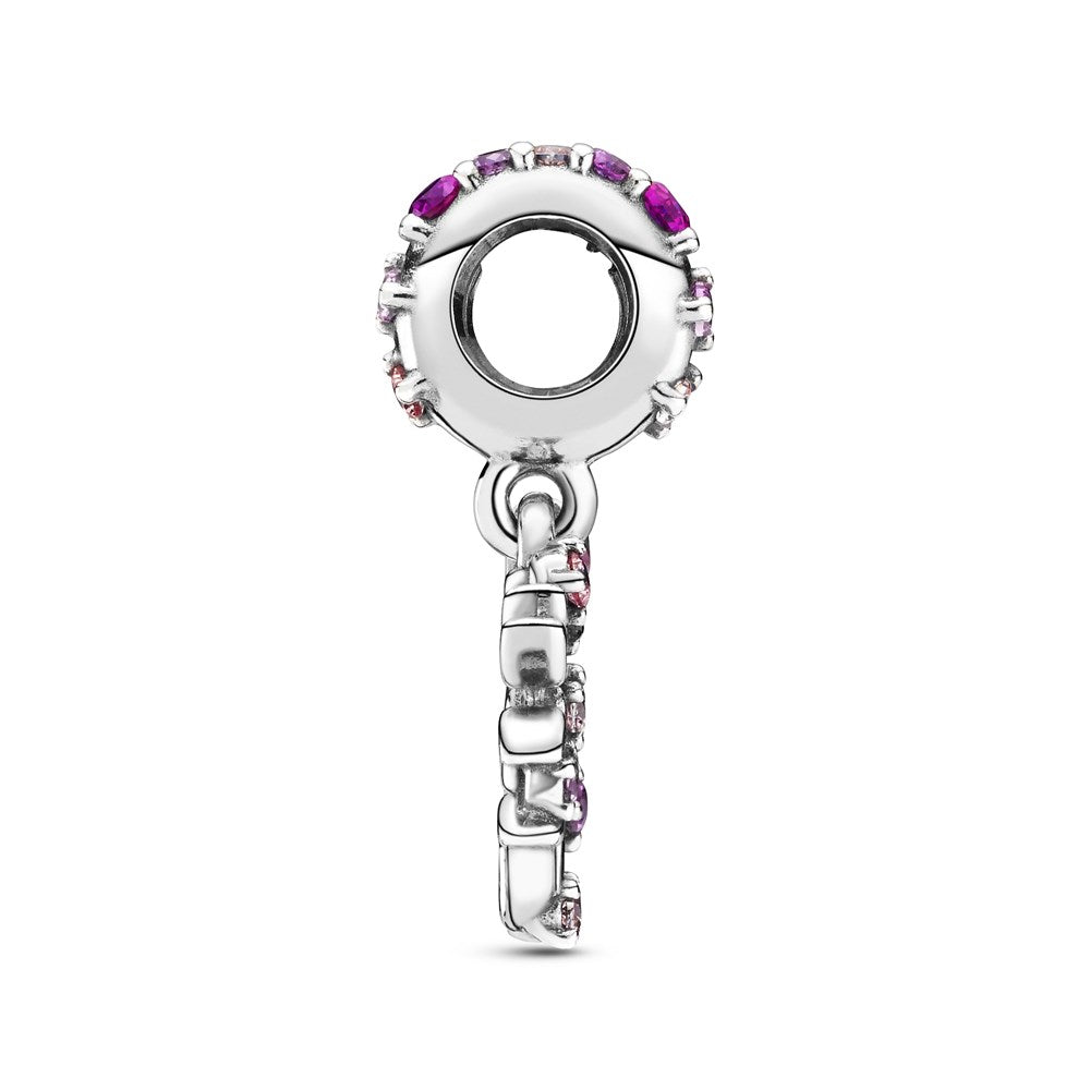 Pandora Family Tree Pink Heart Drop Charm