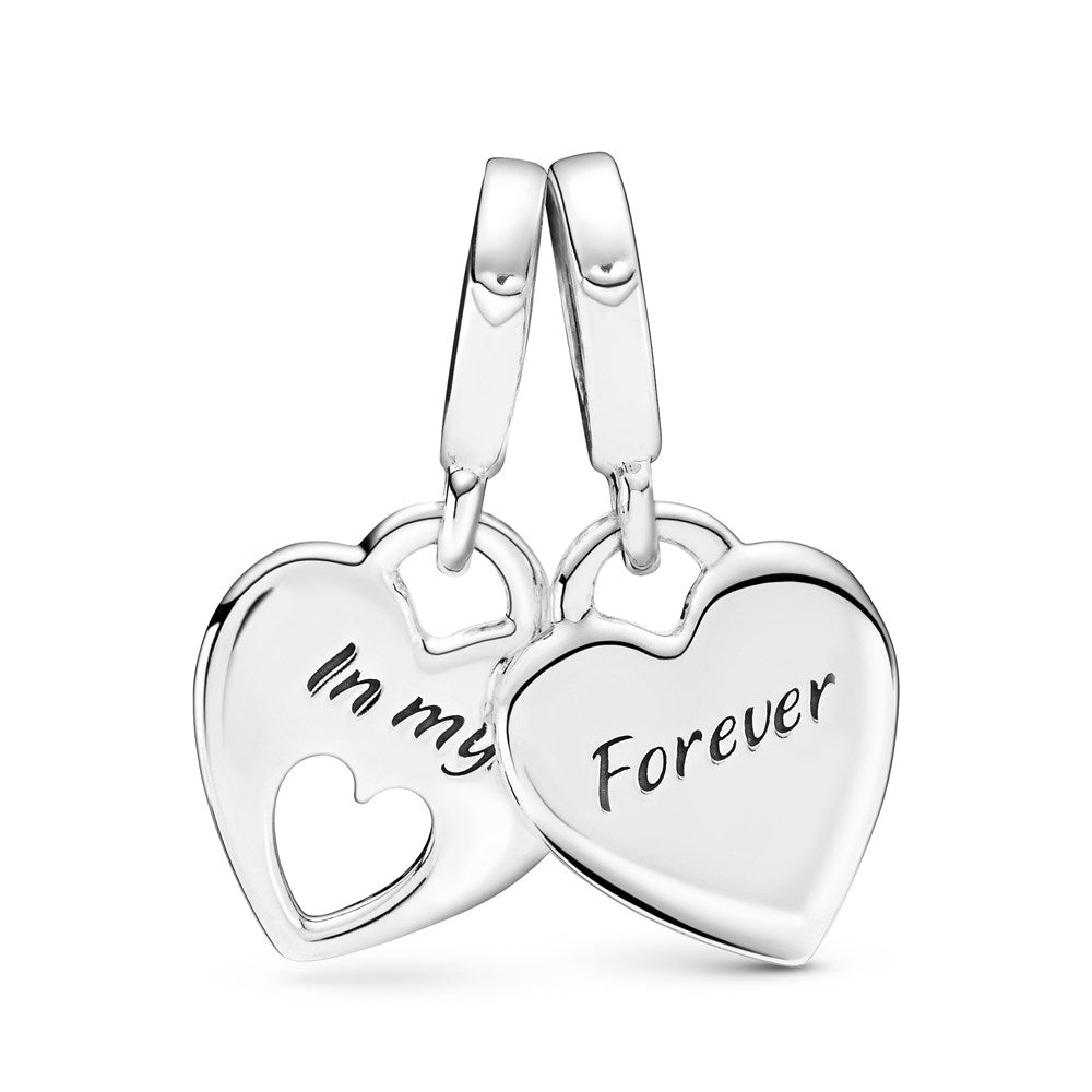 Pandora Mother & Daughter Split Heart Charm