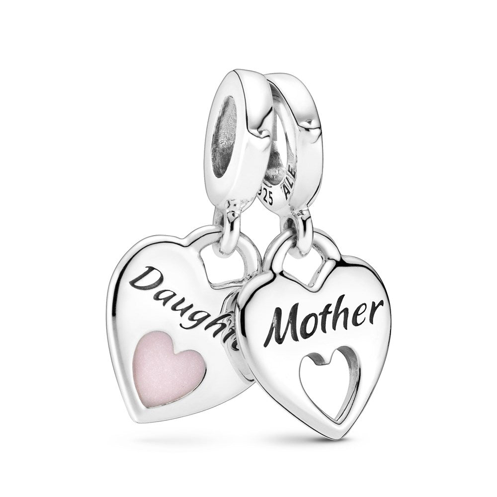 Pandora Mother & Daughter Split Heart Charm