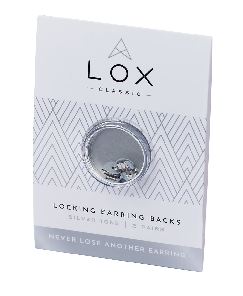 Connoisseurs Lox Silver Secure Earring Backs 2 Pairs