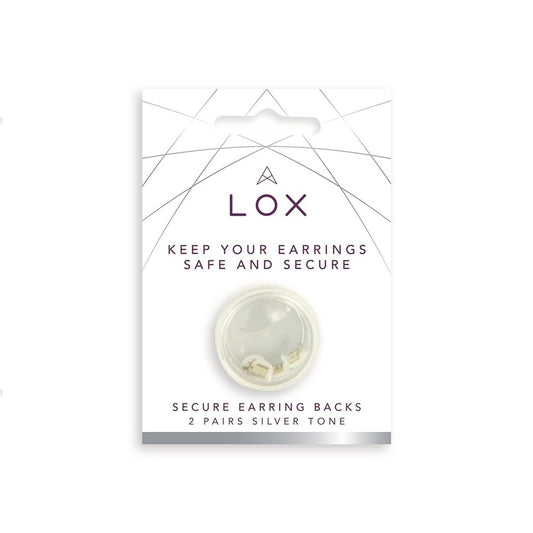 Connoisseurs Lox Silver Secure Earring Backs 2 Pairs