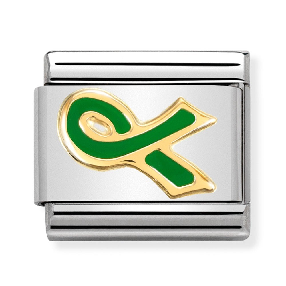 Nomination Green Ribbon Charm